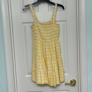 Hollister, size S, yellow and white plaid sundress